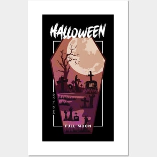 Halloween - day of the dead - full moon Posters and Art